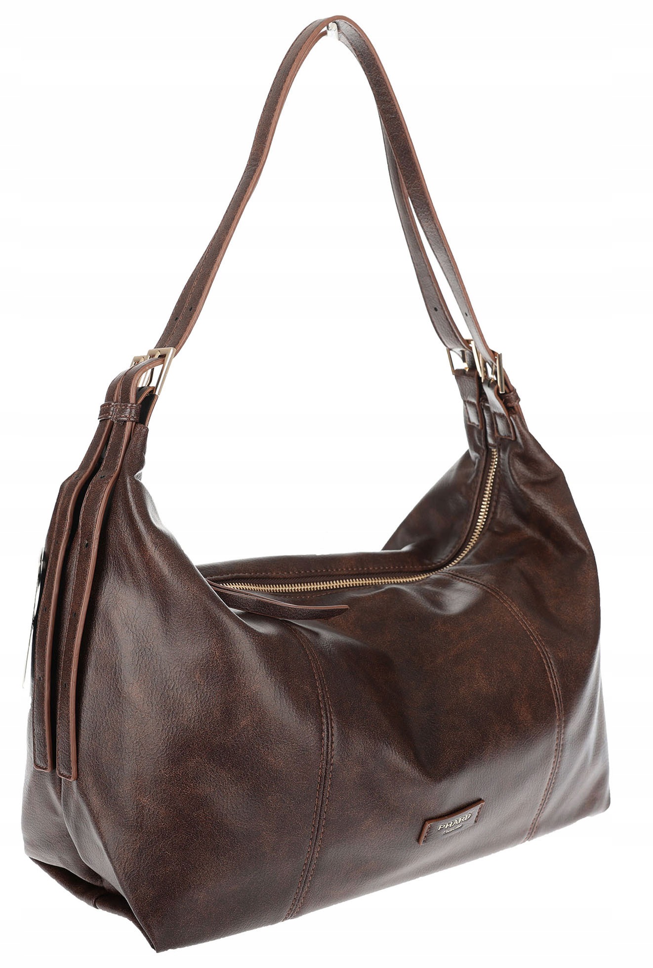 Dámská shopper kabelka A4 elegantní módní taška do práce PJ272 Čokoládová