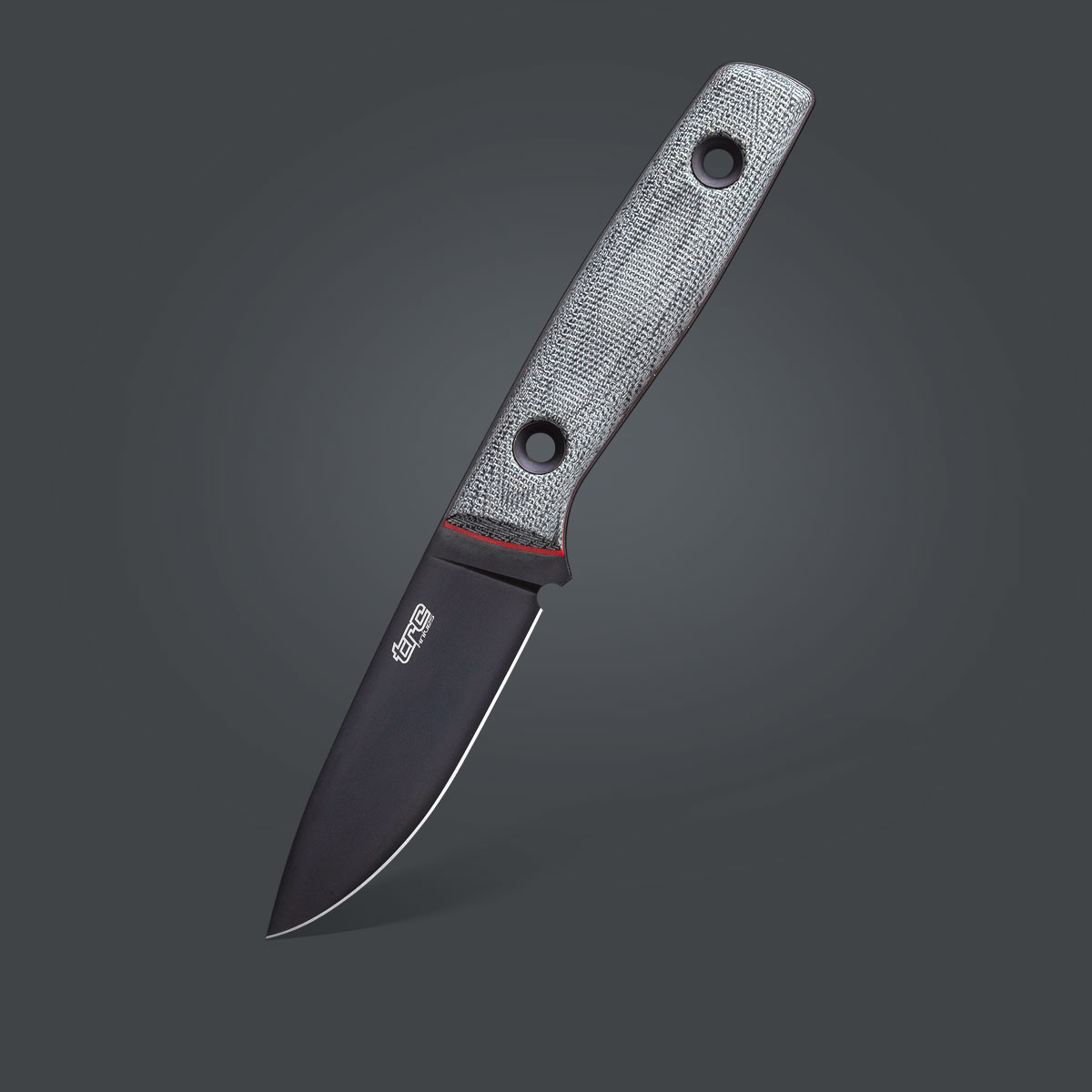 Nůž Trc Knives Classic Freedom M390 Black Canvas Micarta Red Liners Kydex