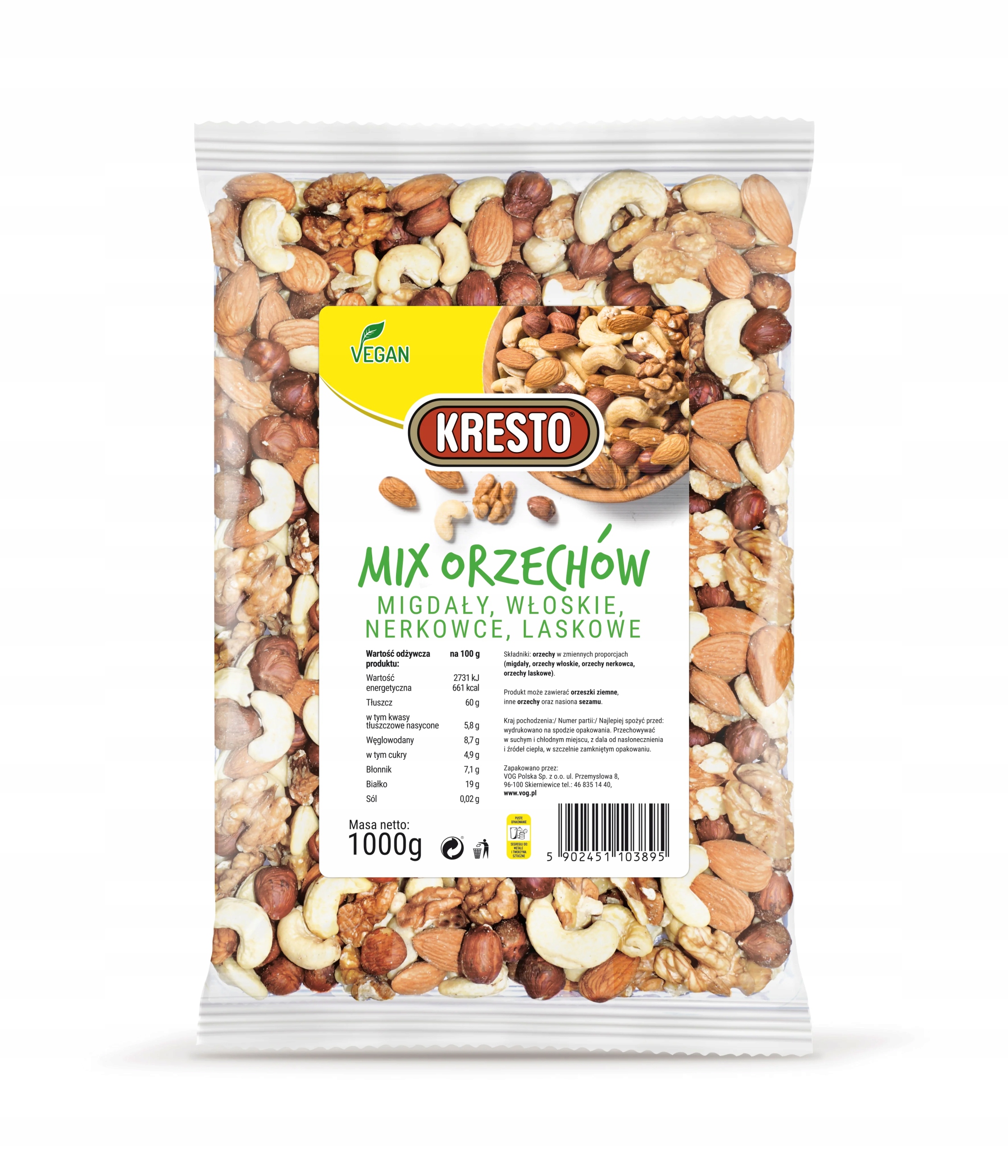 Levně Kresto Mix ořechů 1000 g