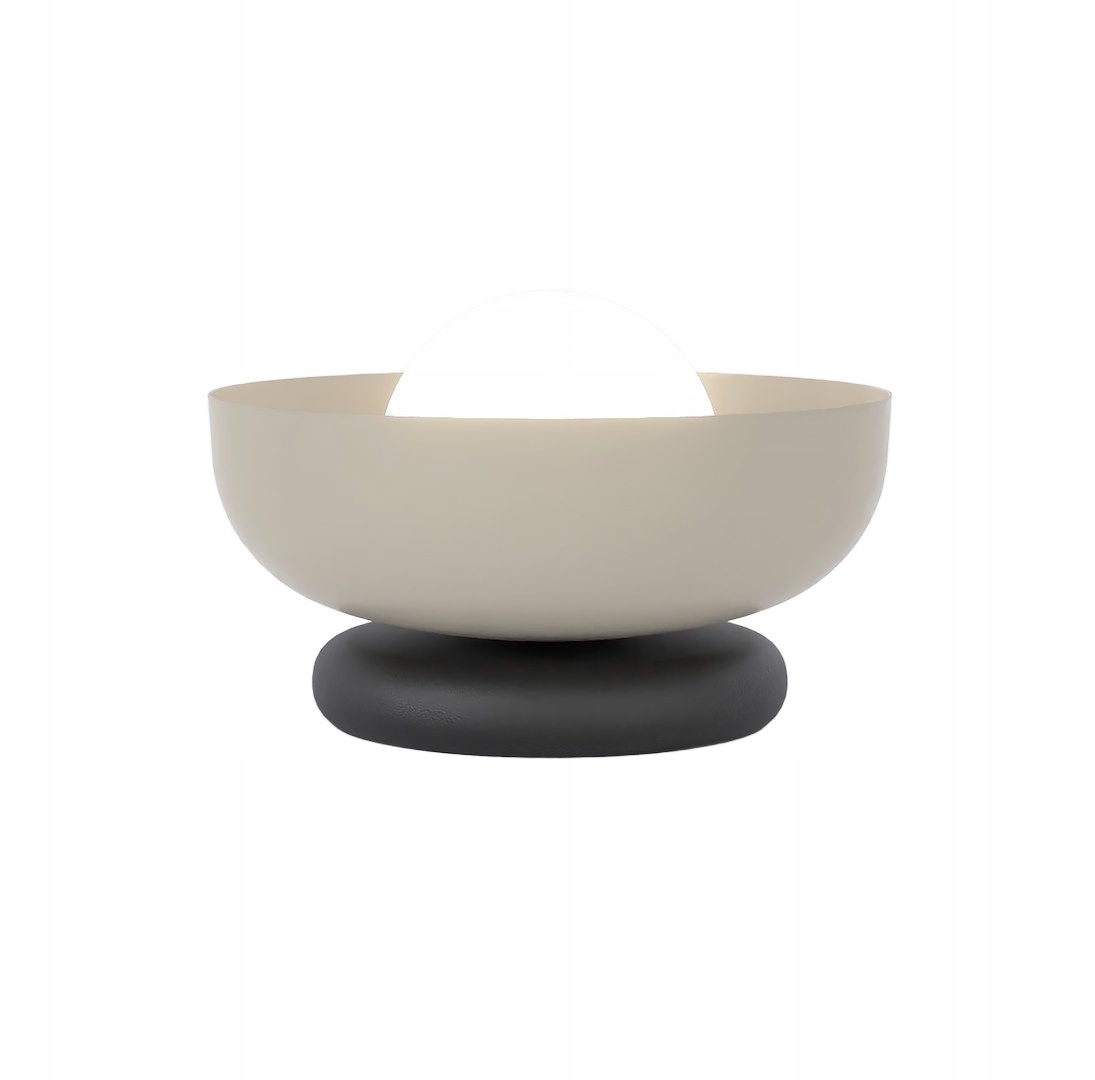 Minimalistická stolová lampa béžovo-čierna 1xG9 8W Emibig Ozzy