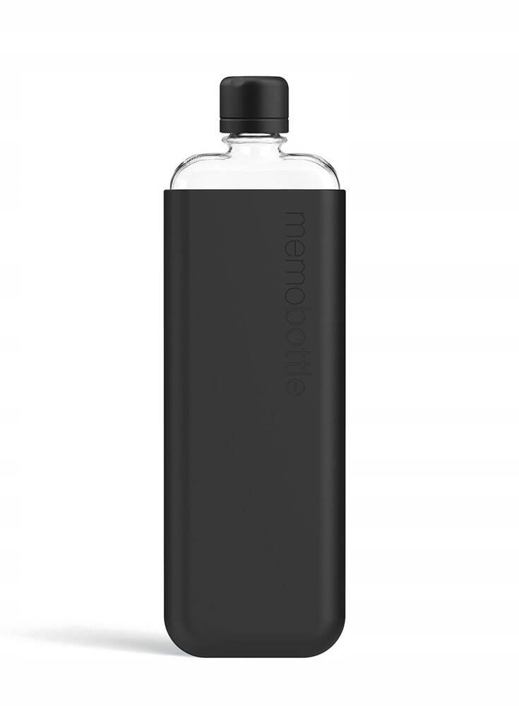 Originální eko láhev na vodu Memobottle Original Slim 450 ml černá