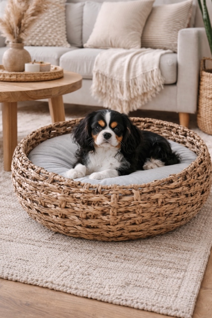 Legowisko kosz koszyk Boho dla Psa Kota duże