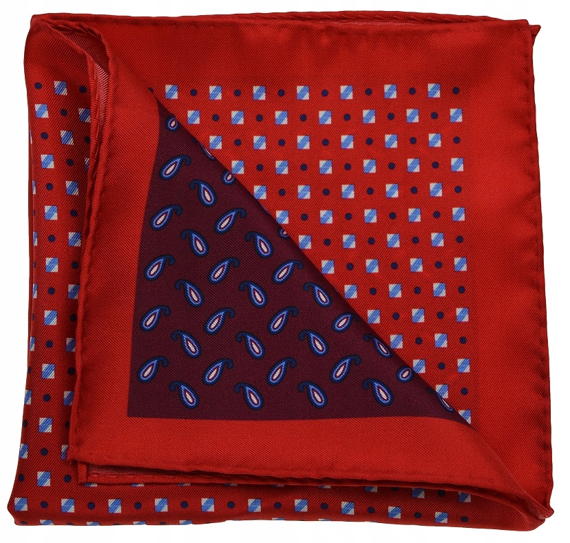 

Elegancka Poszetka męska 33x33cm szyta ręcznie