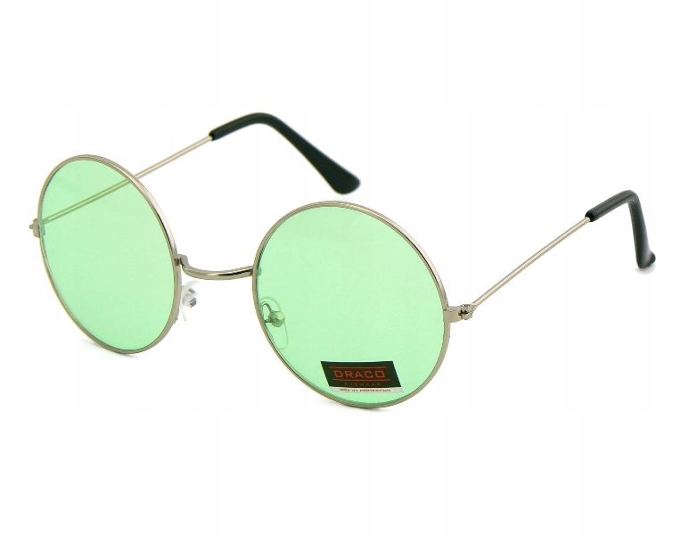 

Okulary Lenonki Słoneczne Retro zielone Lenon Uv