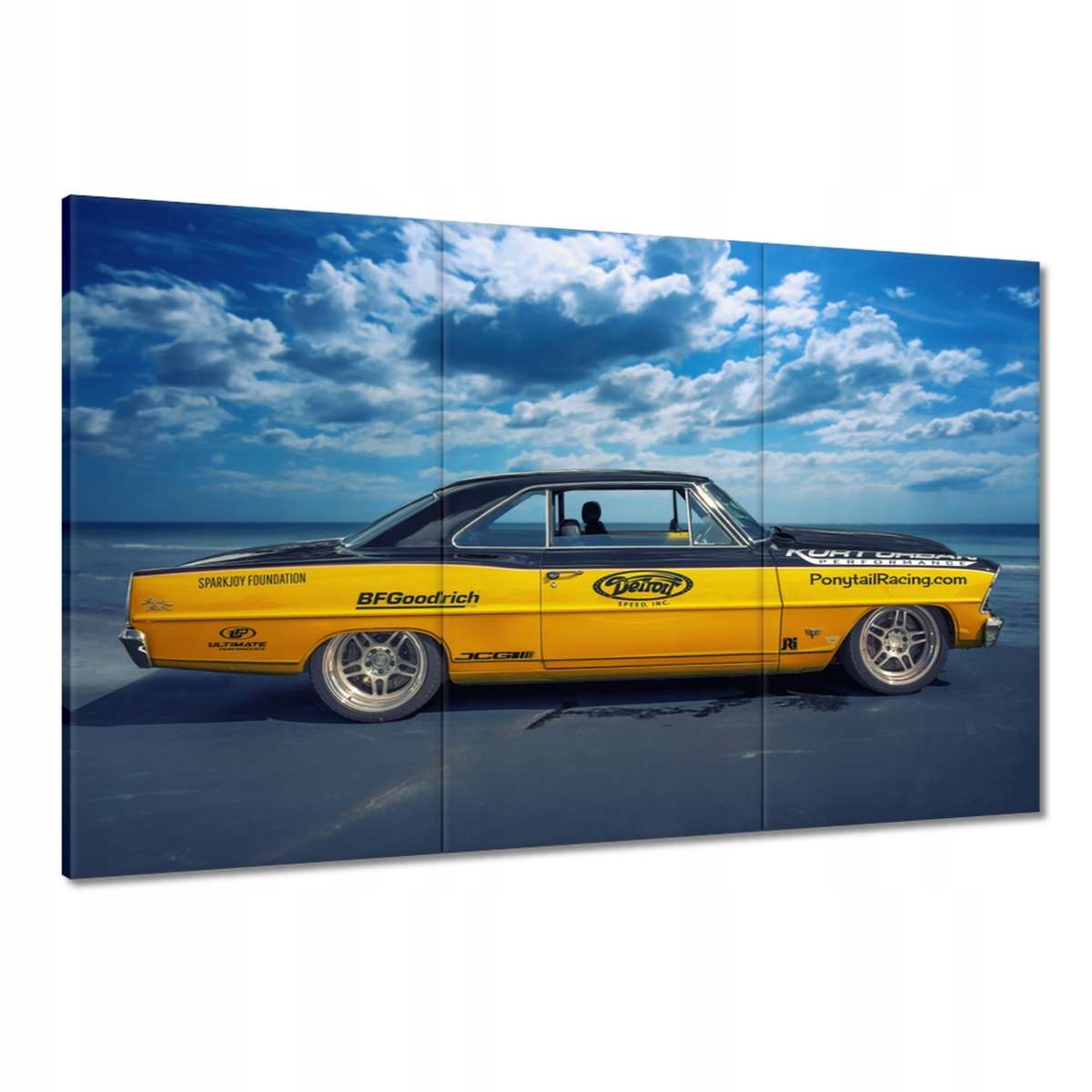 Obrazy 120x80 Žlutá Chevy Nova Ss