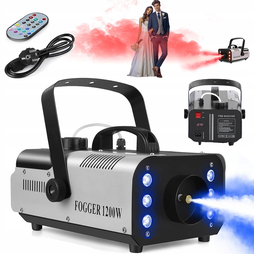 Výrobník Kouřové Mlhy Pro Halloweenské Oslavy S 6 Ledovými 6 Barvami 1 L