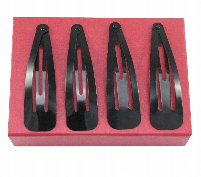 

Spinki Do Włosów Pyki Klasyczne Czarne 7 cm- 4 Szt