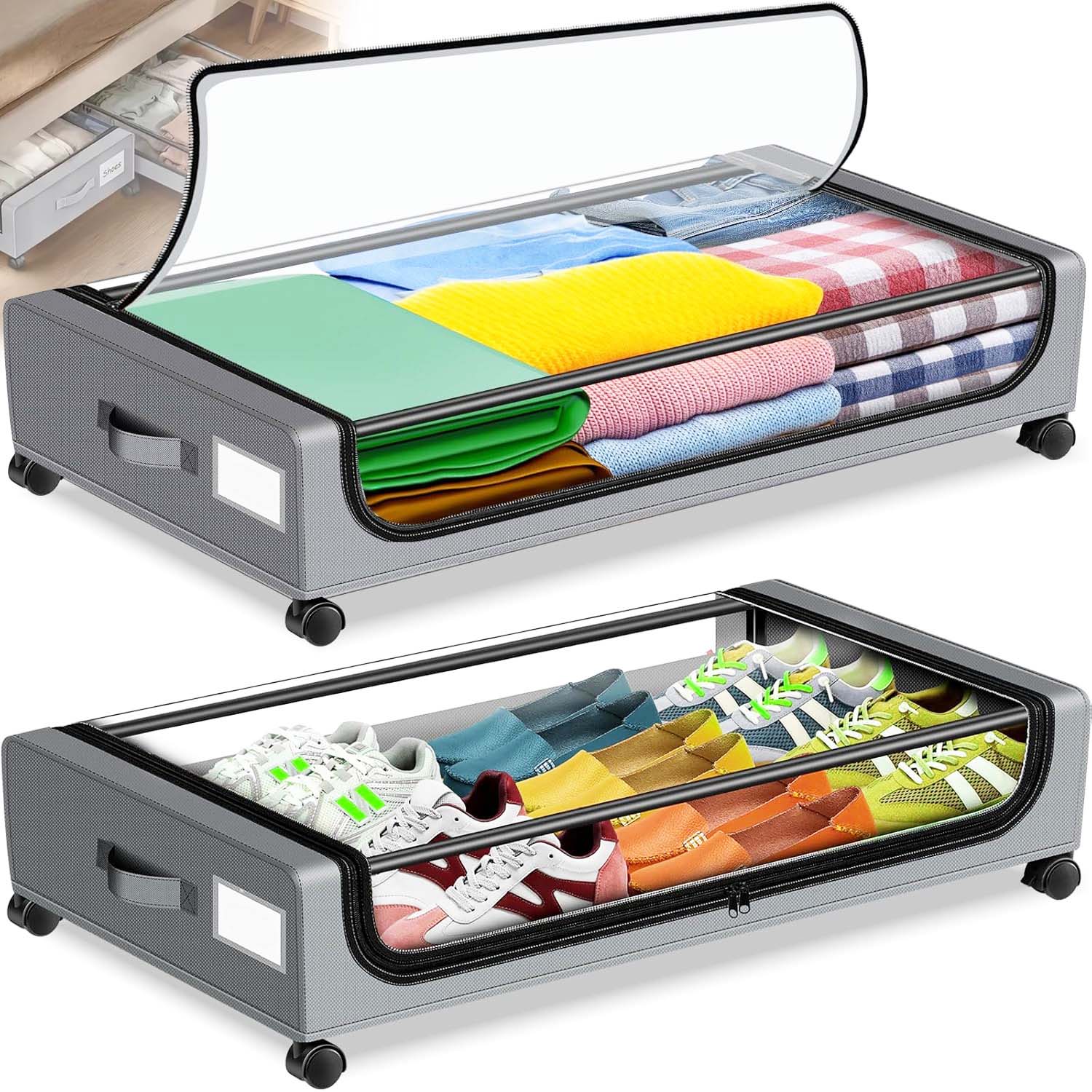 Organizér Na Oblečení Kontejner S Roštem Na Přikrývky Povlečení Přikrývka Potah