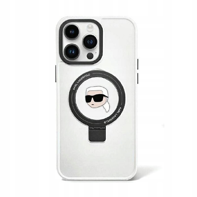 Karl Lagerfeld MagSafe Pouzdro pro iPhone 15 (bílé)