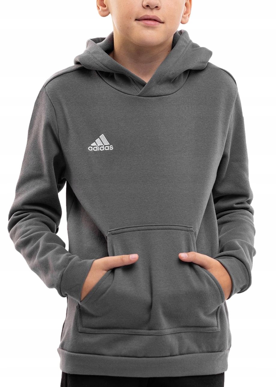 Bluza Dziecięca adidas z Kapturem Dresowa Hoodie Kangurka Entrada 22 152