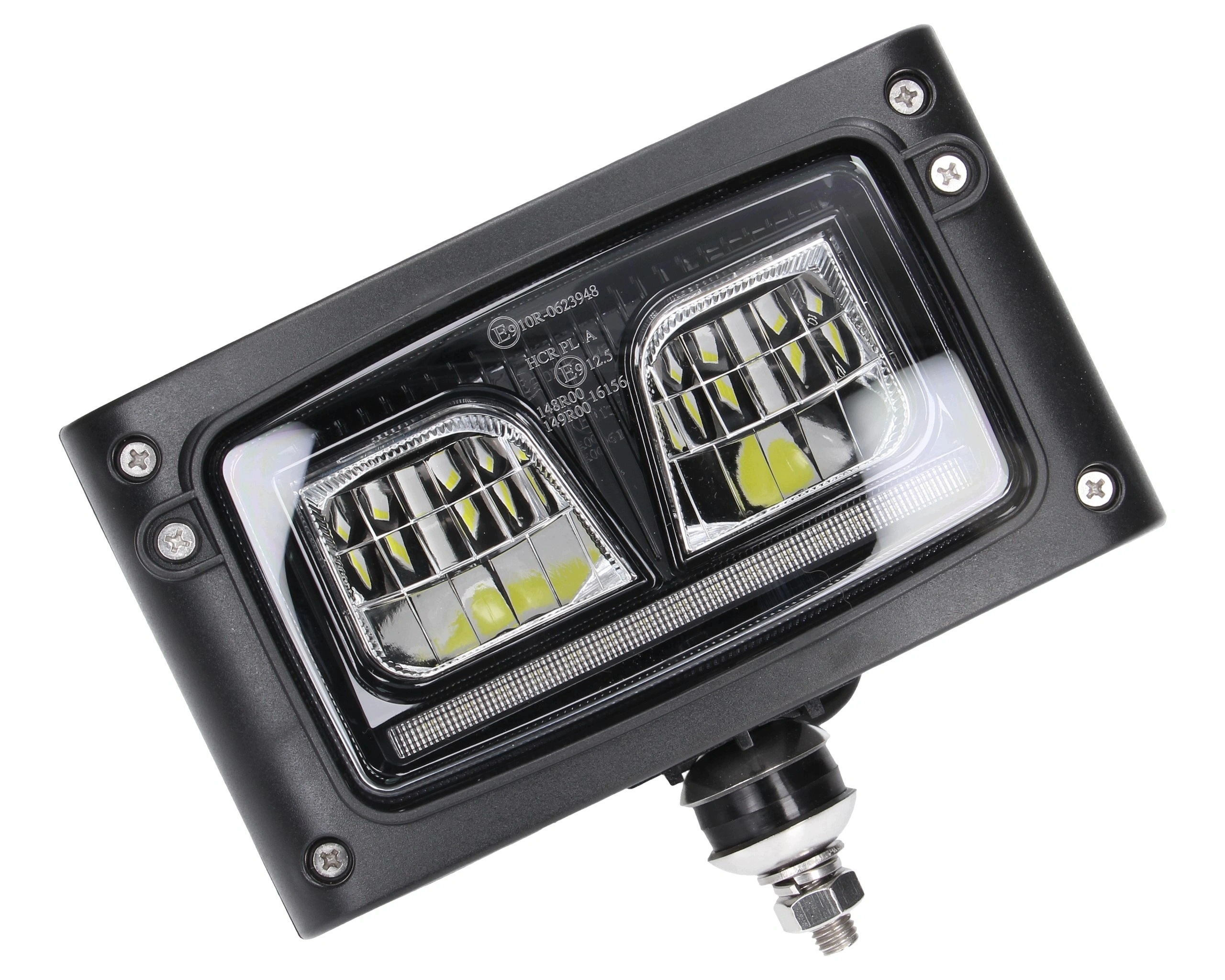 Led silniční přední světlo 190x111 mm pro traktor, 3 funkce