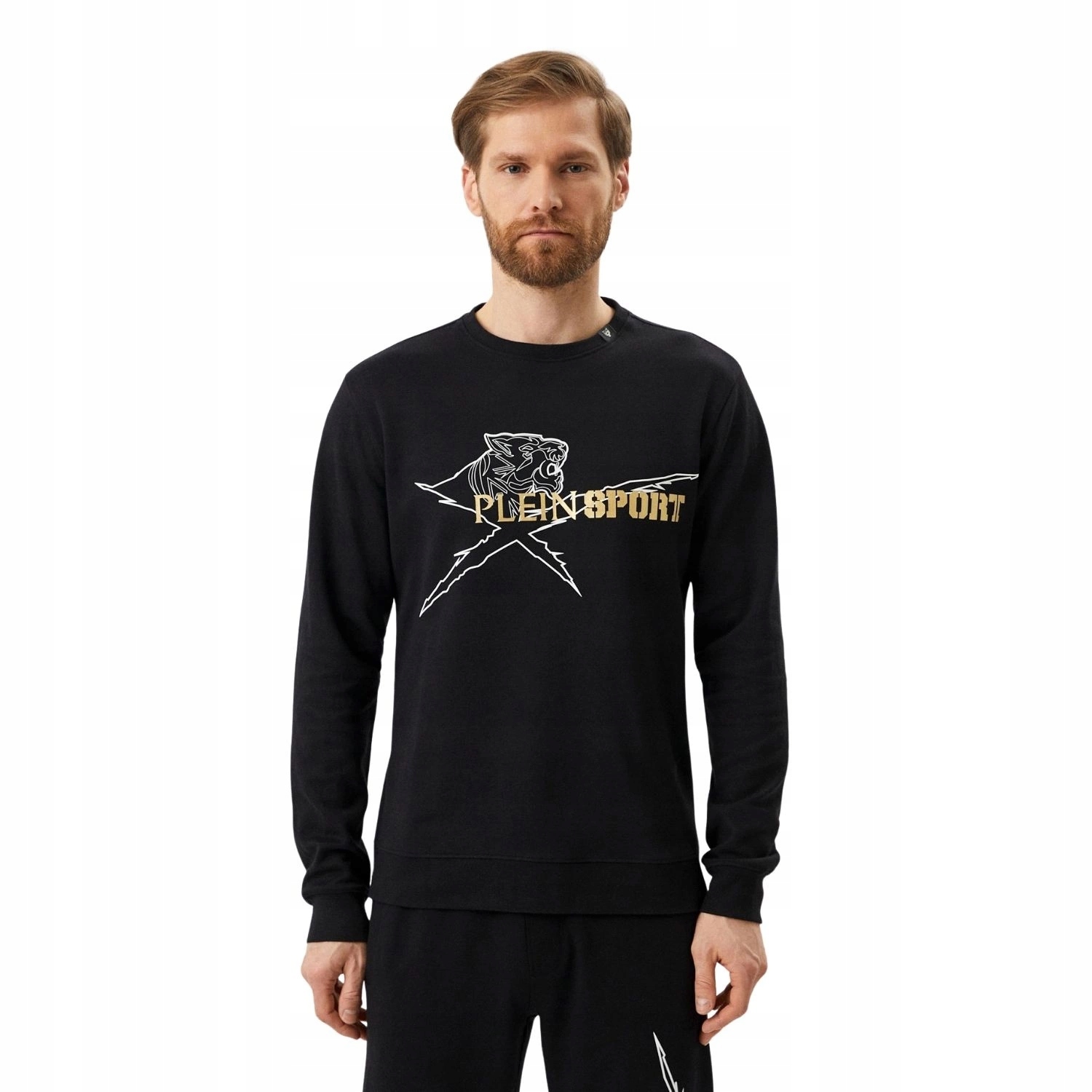 Pánská mikina Plein Sport černá, sportovní klasika s logem vel. S