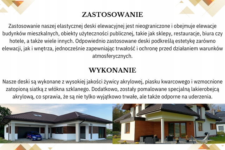 IMITACJA DREWNA DESKA ELEWACYJNA CAŁY SYSTEM 1M2 Grubość 3 mm