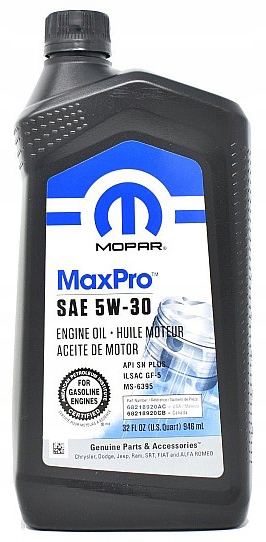 Mopar MaxPro 5W30 946 ML