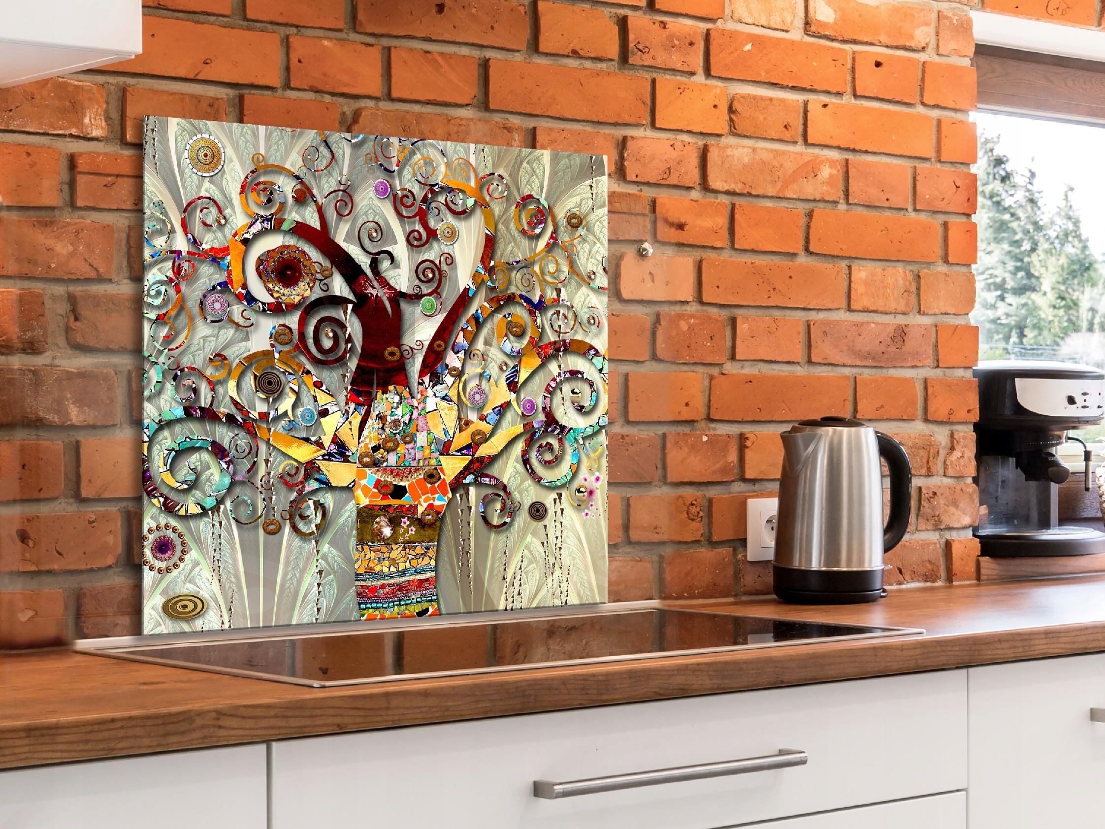 Skleněný Kuchyňský Panel 80x80 l-A-0053-aq-a