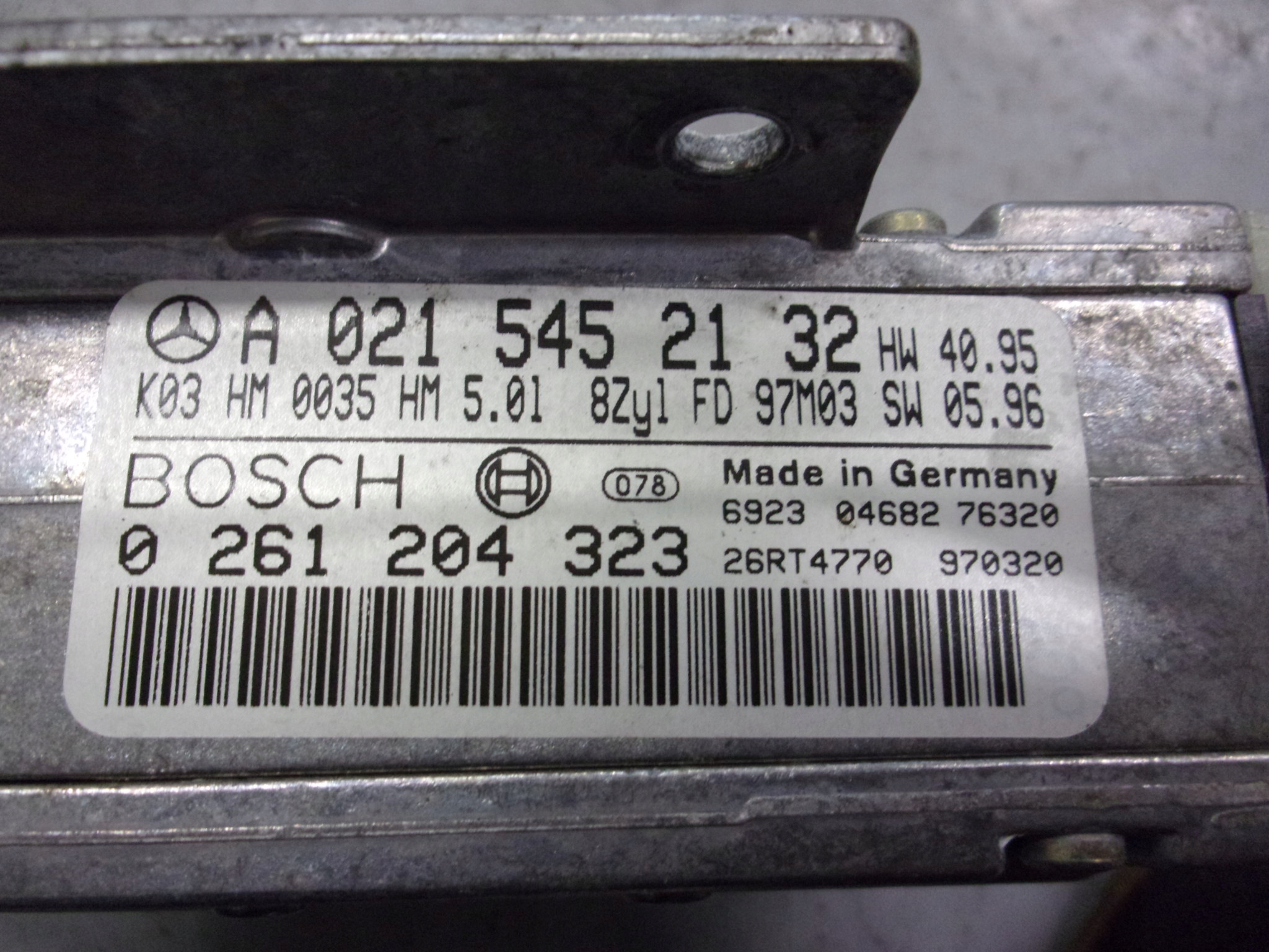 MERCEDES R129 SL129 SL500 computer ECU module control unit of the engine A0215452132