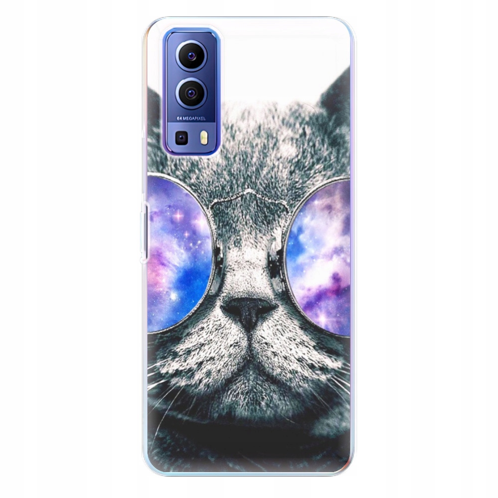 Silikonowe etui iSaprio Galaxy Cat do Vivo Y72 5G