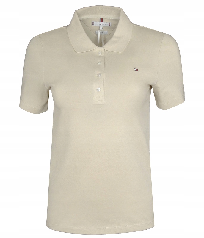 Tommy Hilfiger, dámské polo, Slim, béžové, M
