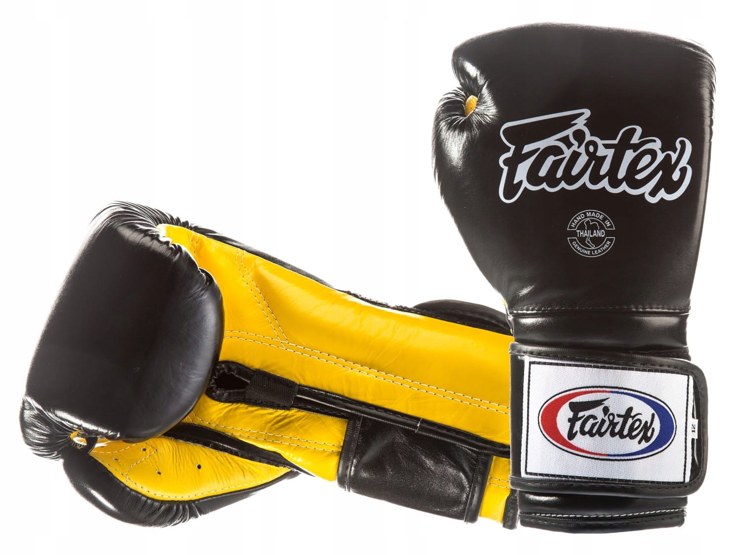 Boxerské Rukavice Fairtex BGV9 (black/yellow palm) „Mexican Style“ – 14oz
