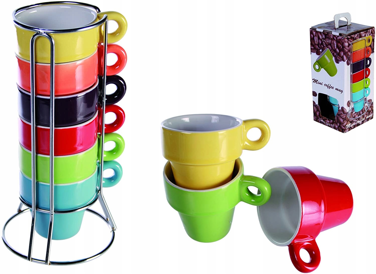 

Zestaw ceramicznych kubeczków do Espresso