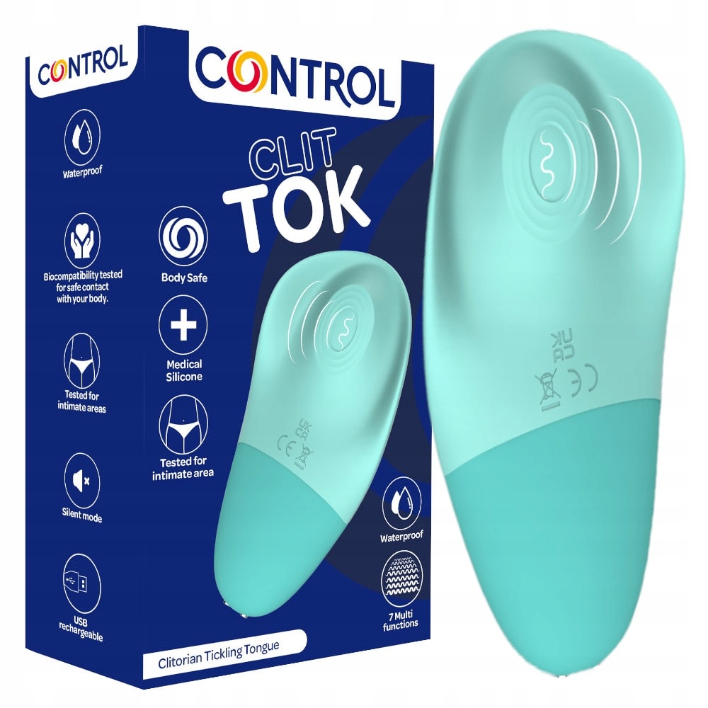 Wibrator CONTROL CLIT TOK do Łechtaczki Cichy Mały Delikatny Mocne Wibracje