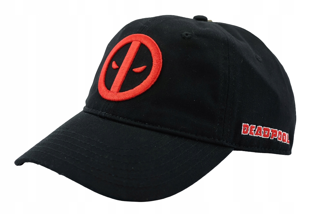 Kšiltovka pro mládež Marvel Deadpool 55-60 cm, černá výšivka