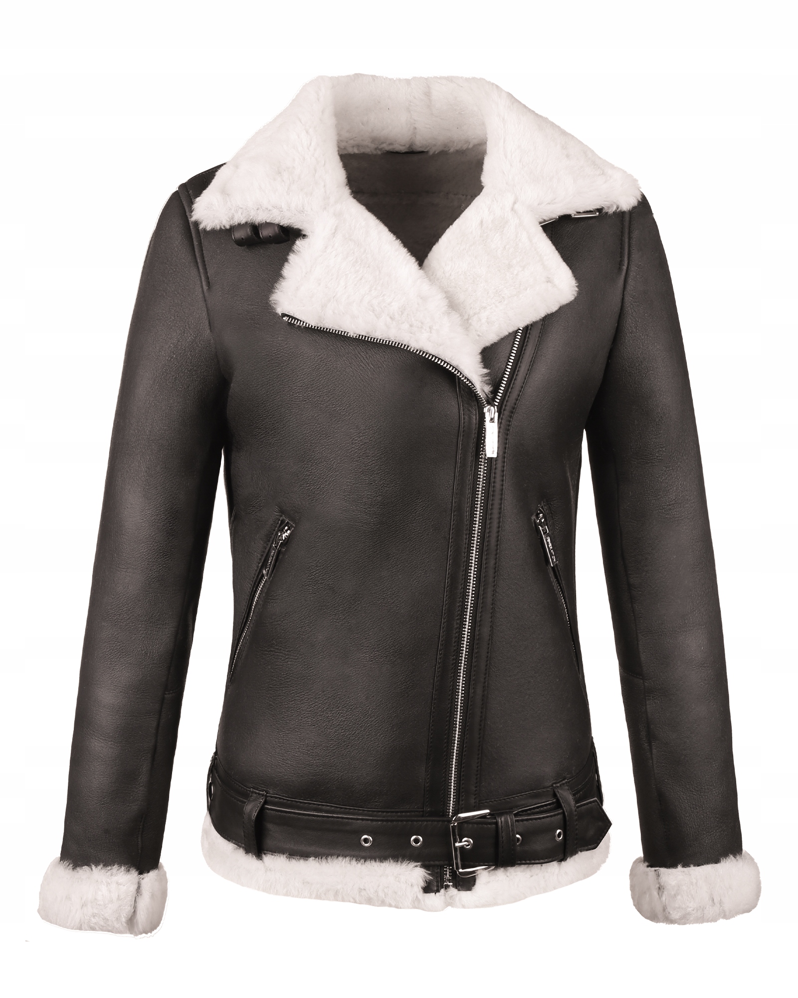 Tomskór Dámský Kožený Kožich Ramoneska Olivově Hnědý S/36