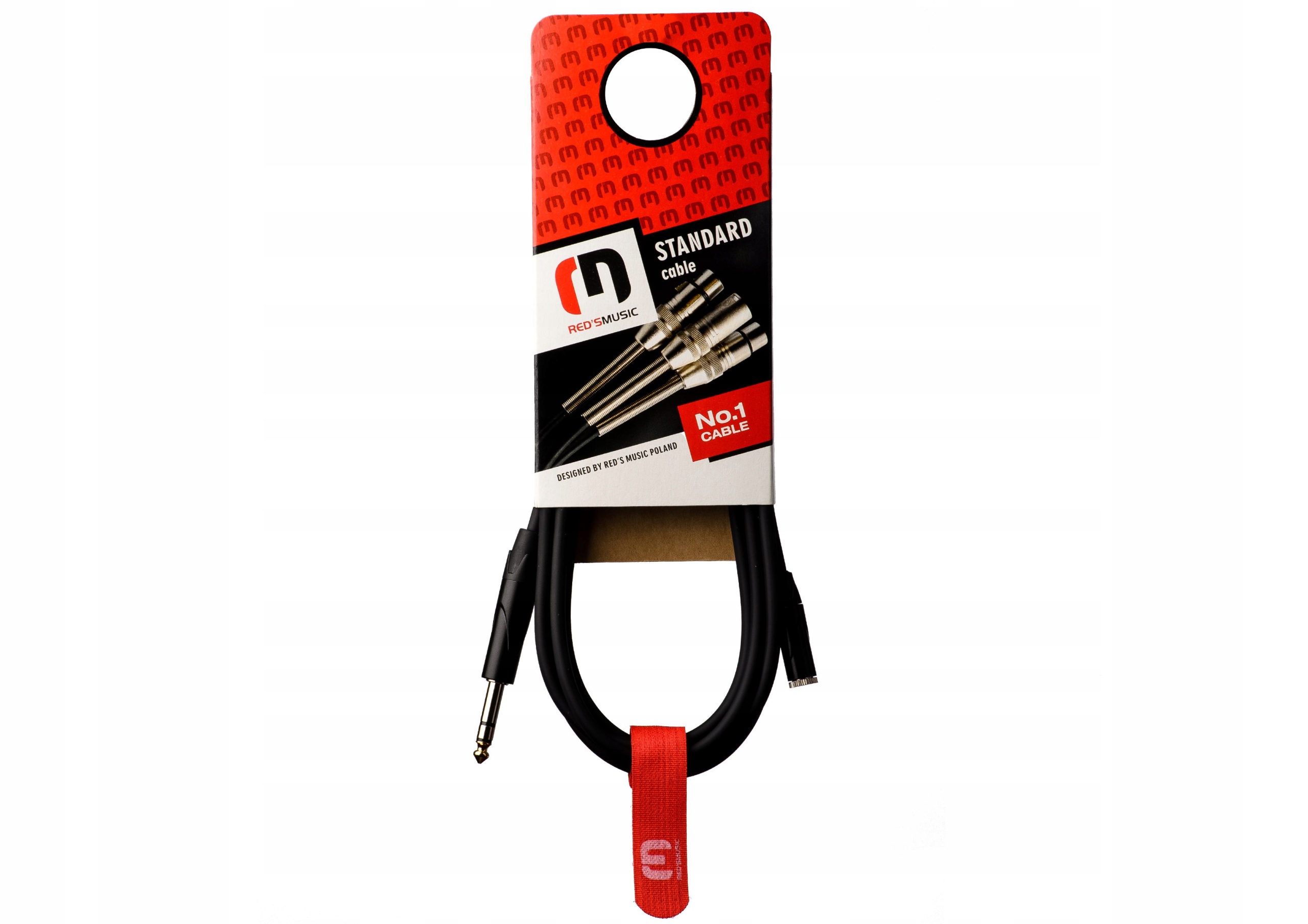 Kabel gniazdo jack 3,5 mm jack 6,3 mm Red's music AU2250BX 5 m