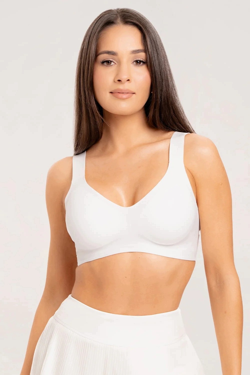 Gym Glamour Podprsenka Court white vel. M