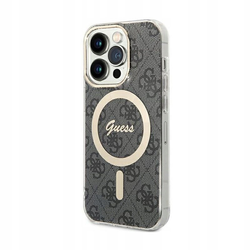 Guess 4G MagSafe Etui do iPhone 15 Pro (czarny)