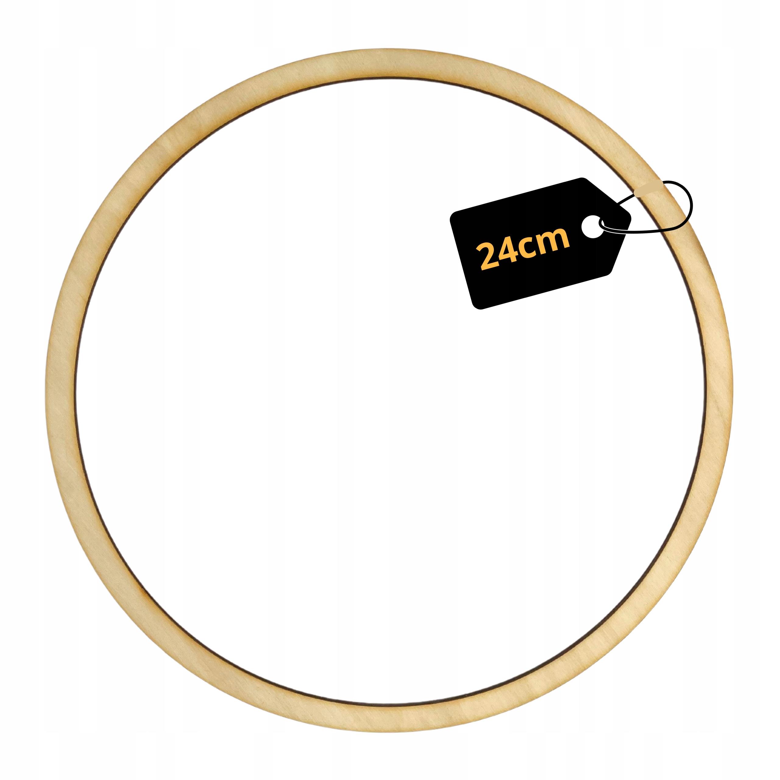 Obręcz drewniana 24cm DO MAKRAMY KOŁO DO ŁAPACZA SNÓW