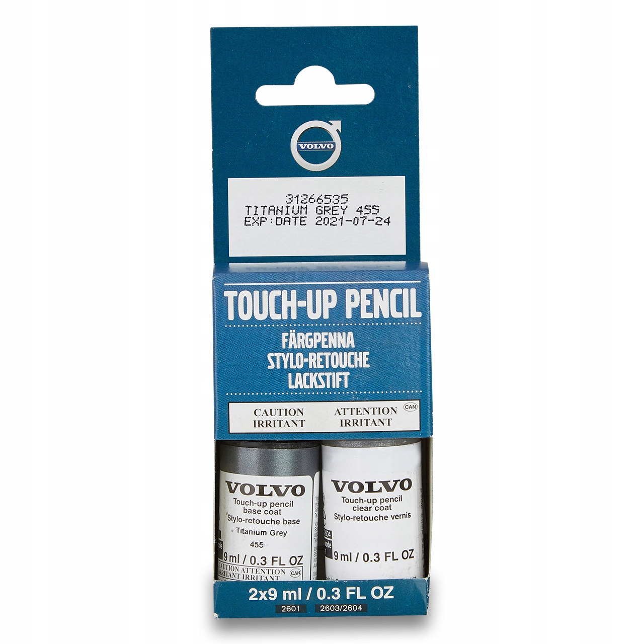 VOLVO lakier sztyftmazak zaprawka TitaniumGrey 455 Rodzaj zaprawki