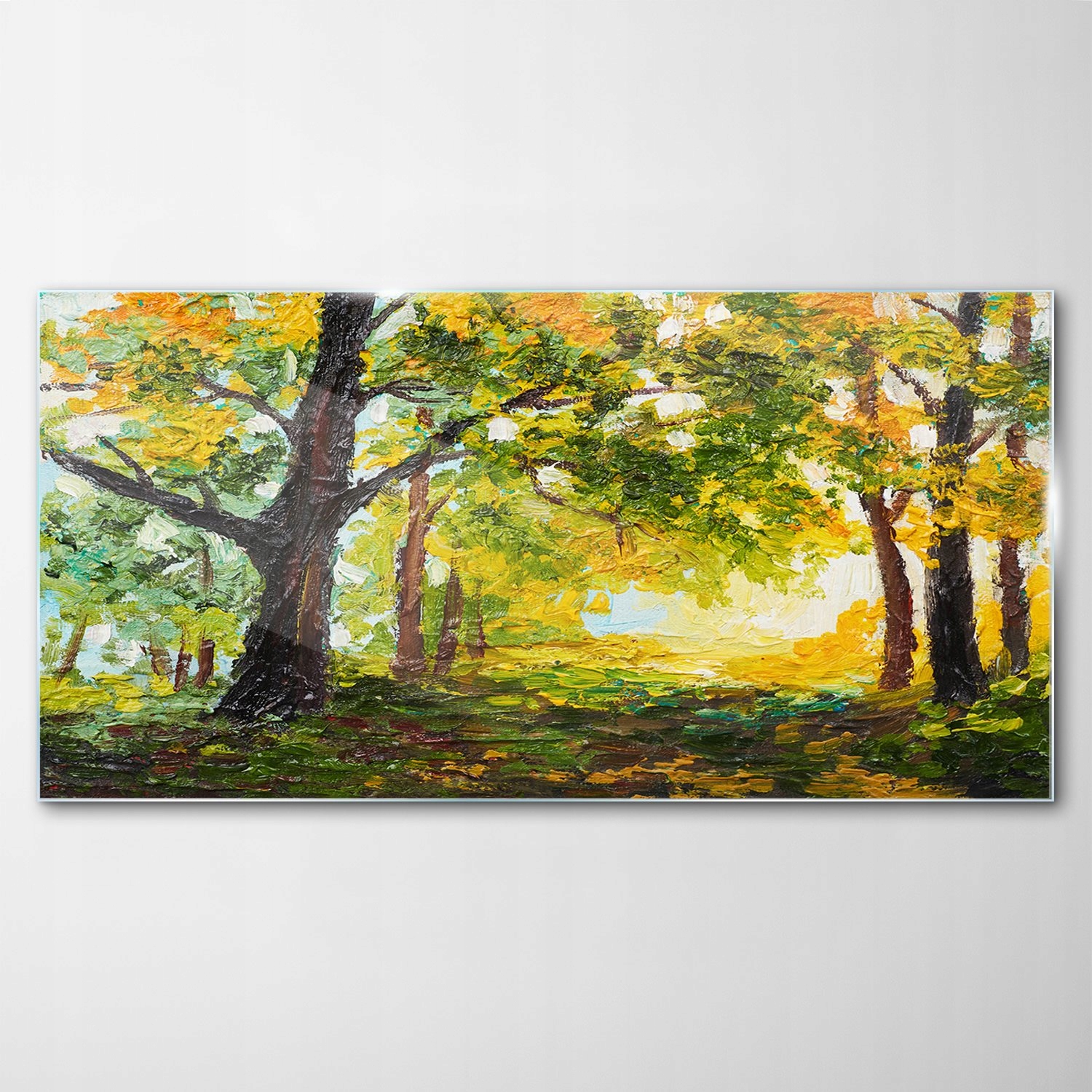 

Obraz Szklany Dekor Krajobraz las Drzewa 140x70
