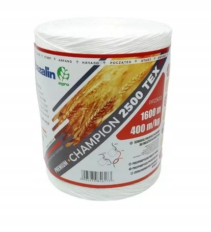 Sznurek rolniczy BEZALIN tex 2500 1600m 4kg 1szt. Kod producenta PP2500