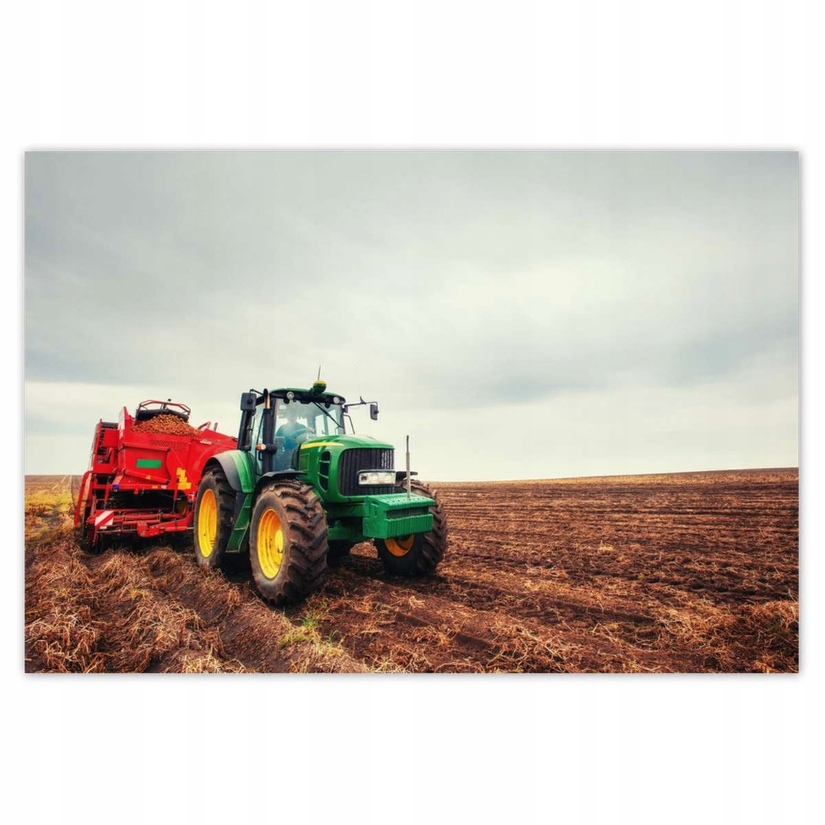 Plakáty 200x135 Traktor Orka pole zemědělec