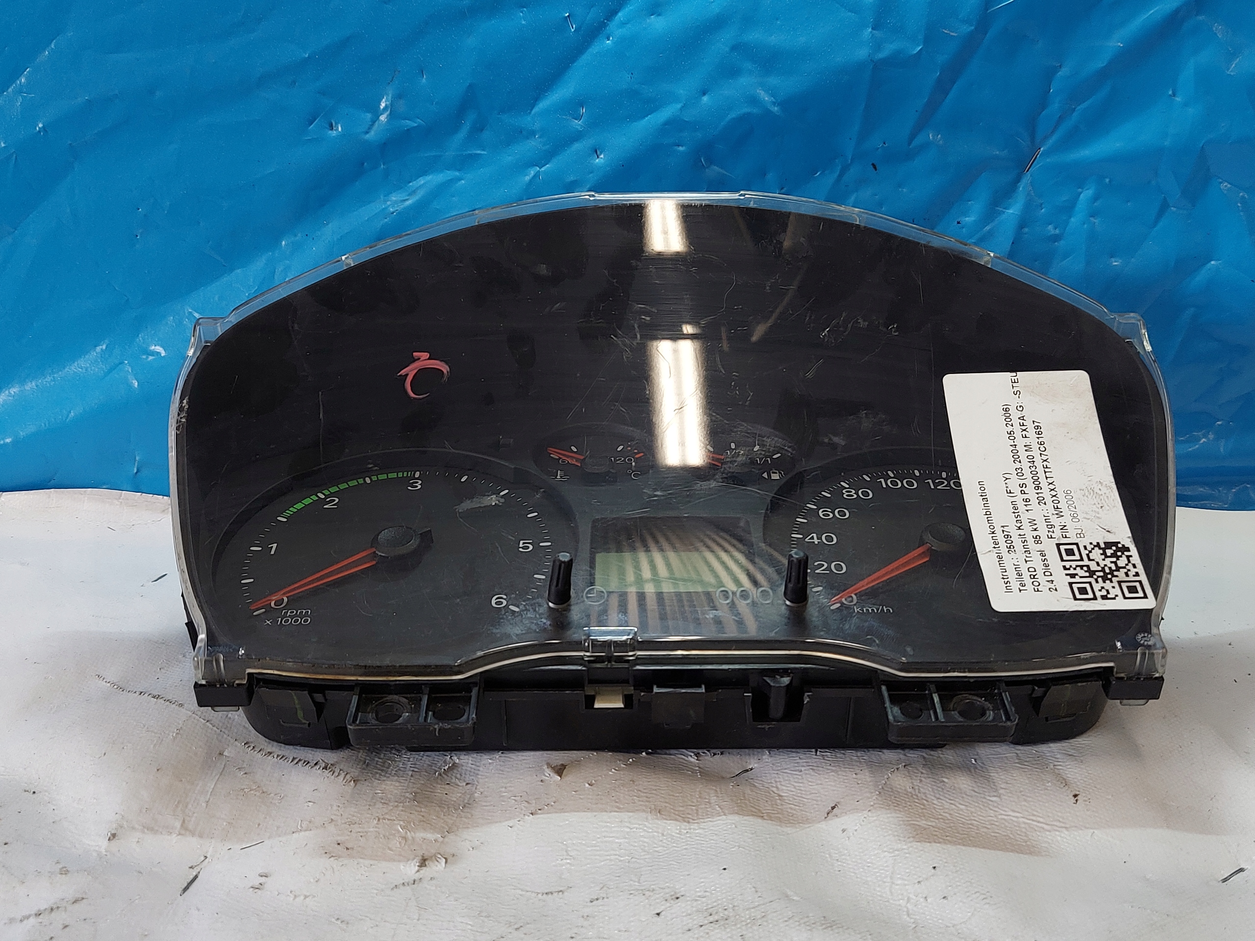 dials clock FORD TRANSIT 2.4 D 6C1T10849