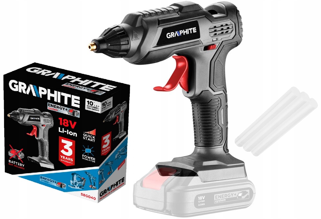 Akumulátorová Lepicí Pistole 18V Energy+ 58G040