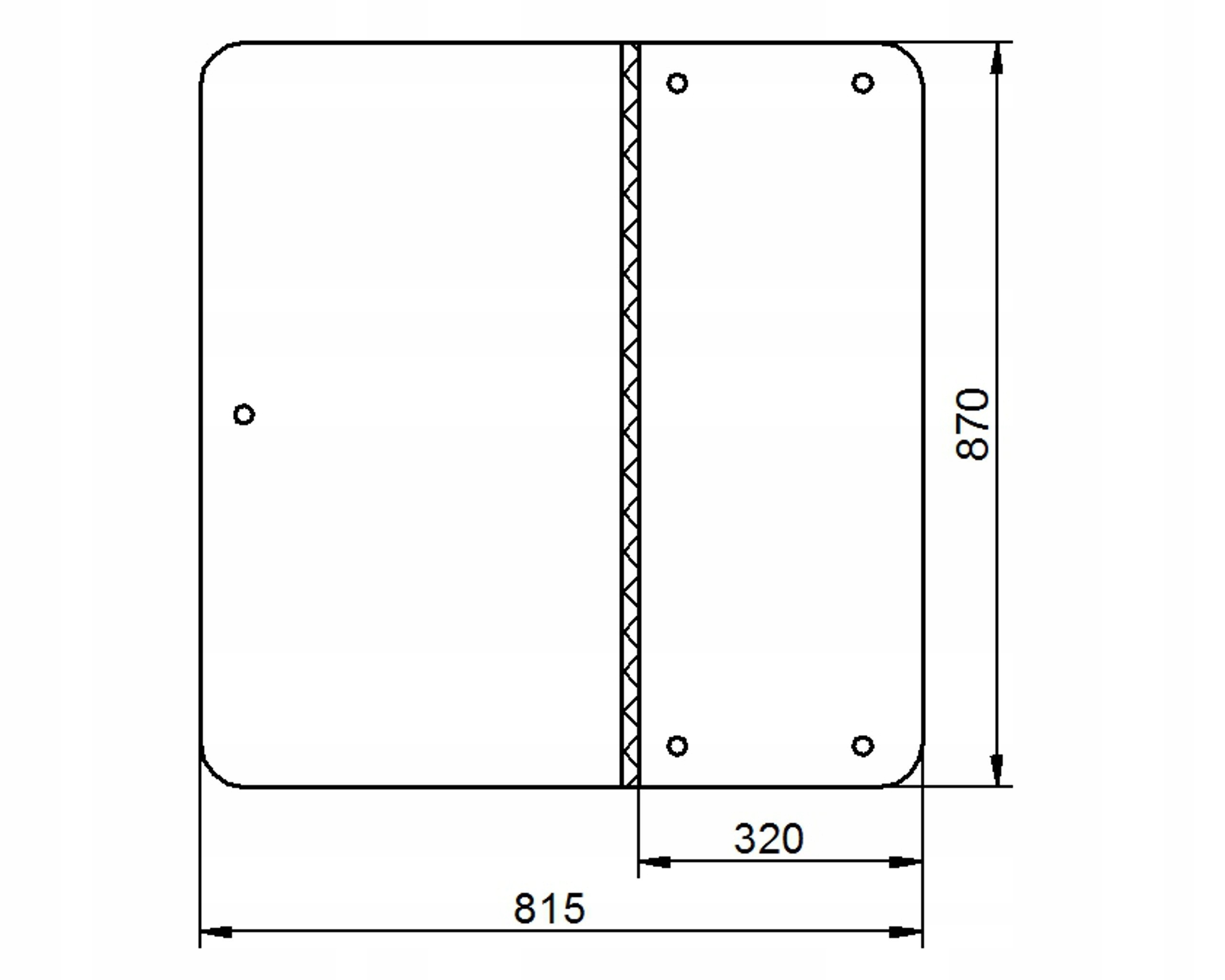 sklo teleskopický nakladač Jcb zadní 157/41900