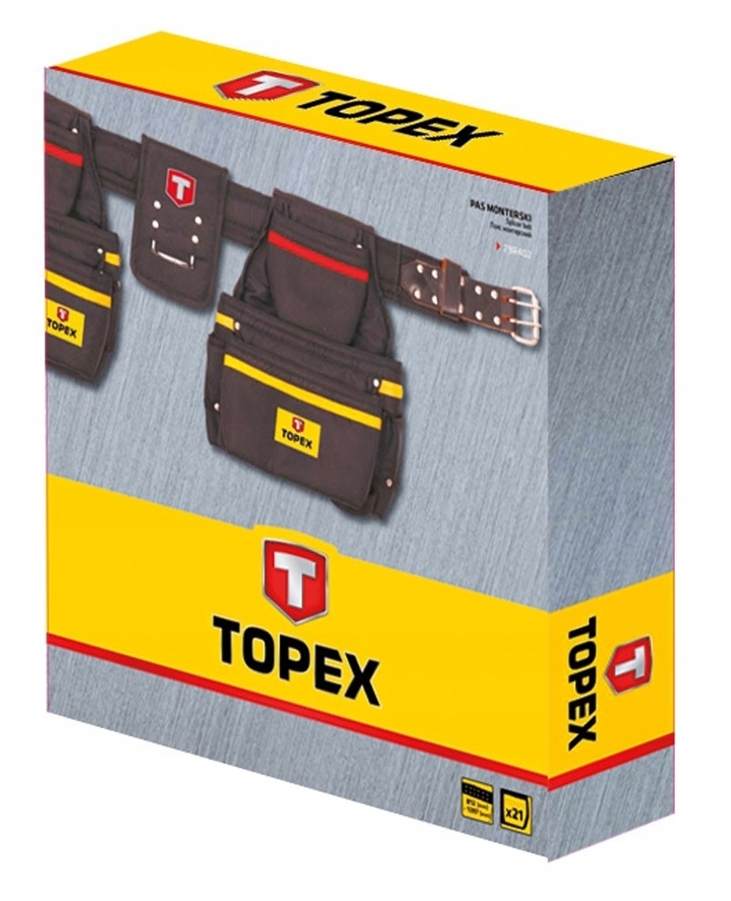 Pas narzędziowy monterski 21 kieszeni torba kabura Marka Topex