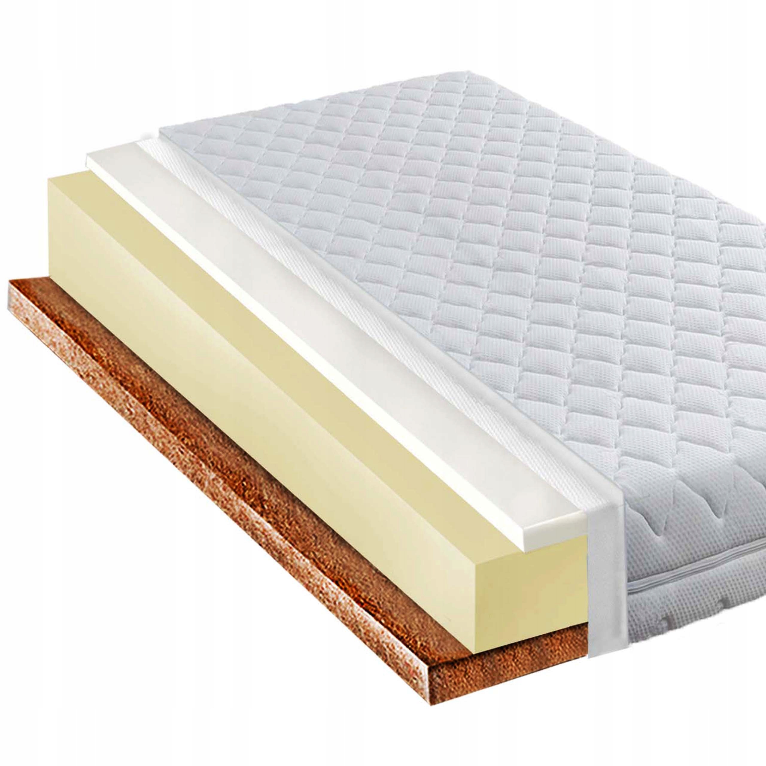 

Piankowy materac 90x170 Visco kokos 15cm H2 H3