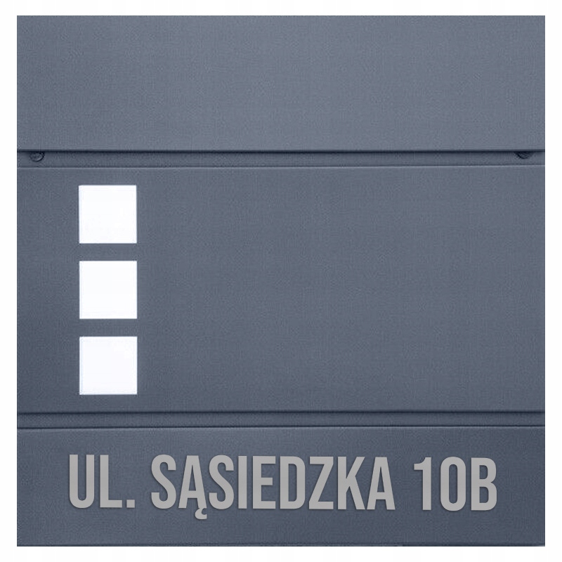 Poštovní Schránka Poštovní Antracit Solidní Číslo Domu Moderní Gravírování