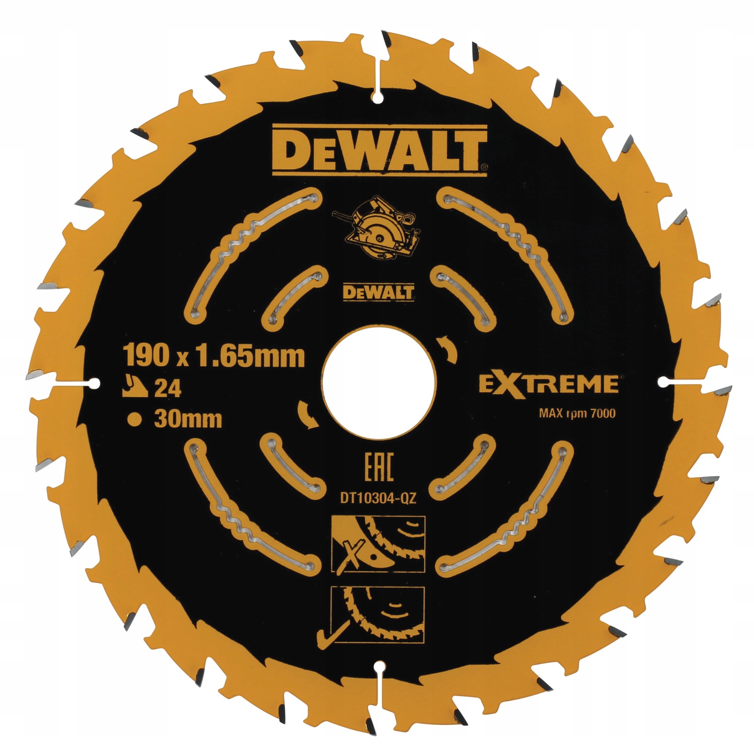 

Tarcza Do Drewna 190mm 24z DeWALT Extreme DT10304