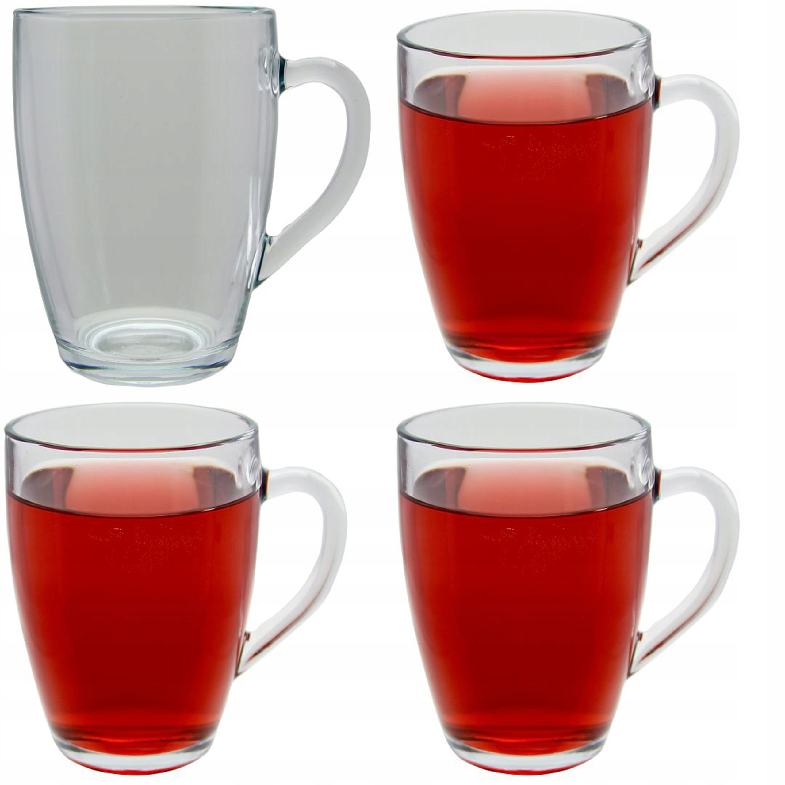 

Szklanki Do Kawy Herbaty Zestaw 4 szt 365ml
