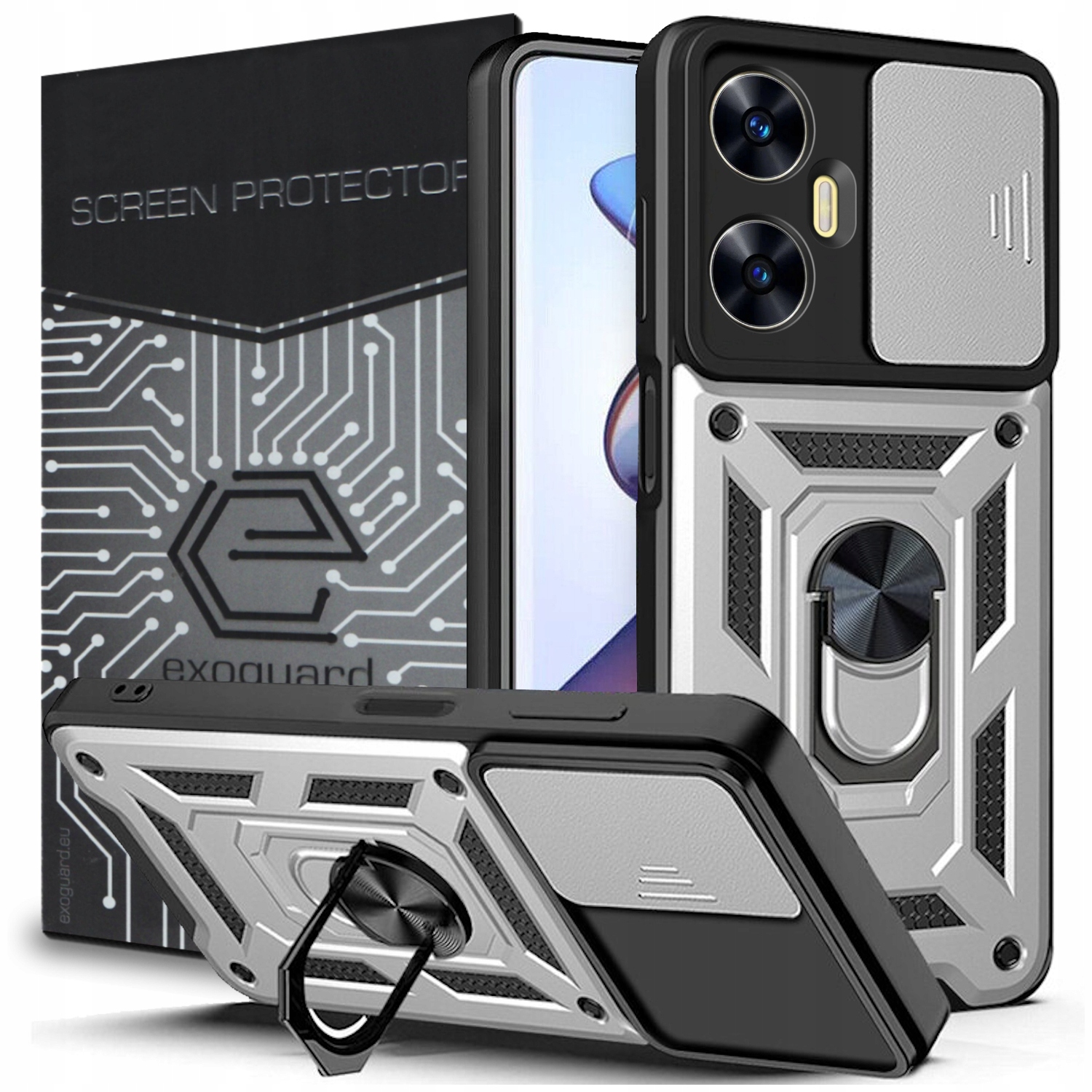 

Case Etui Pancerne Obudowa+szkło do Realme C55