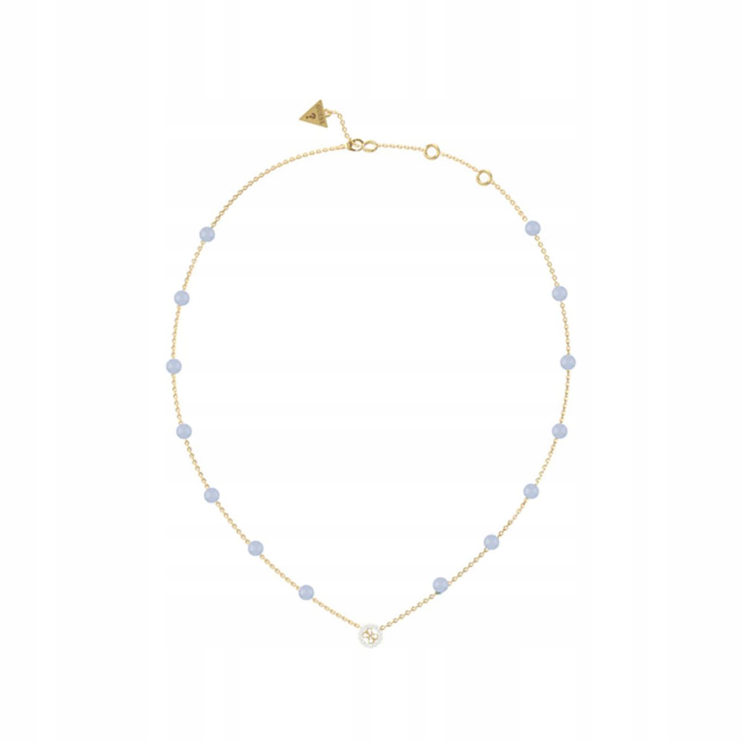 Dámský zlatý náhrdelník Guess, kolečko 45 cm