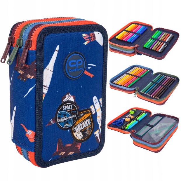 PIÓRNIK POTRÓJNY Z WYPOSAŻENIEM, SPACE ADVENTURE, JUMPER 3 COOLPACK