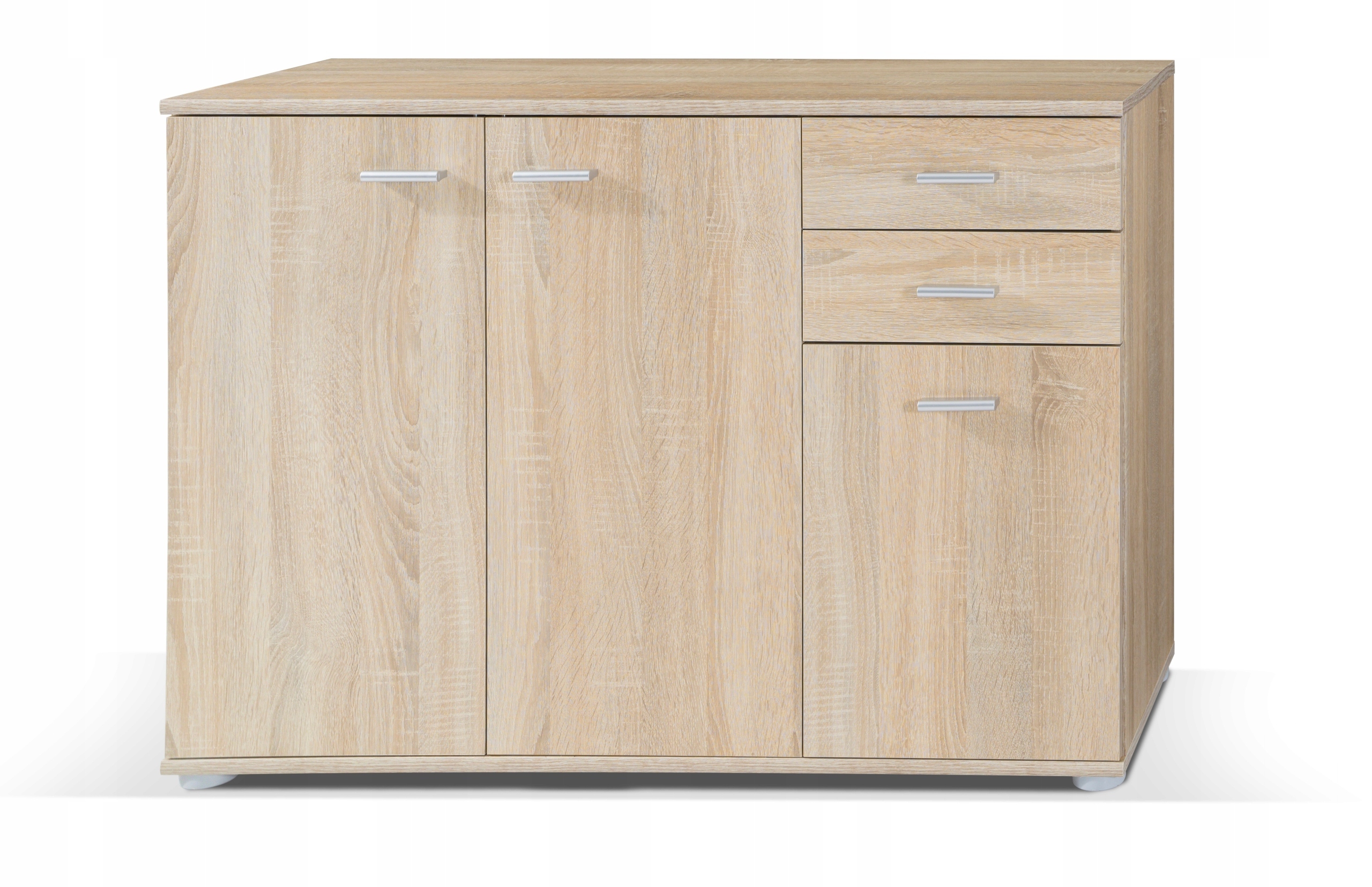 K-M 3D2S KOMODA SZAFKA 106 cm DĄB SONOMA KLASYCZNA