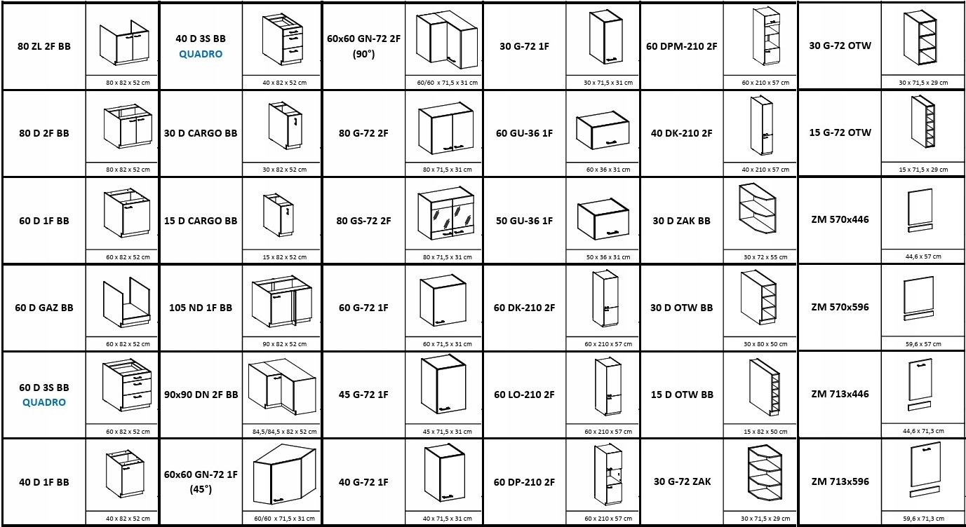 Szafka Modena 40 dolna 1 drzwi czarny mat z dąb artisan Marka inna