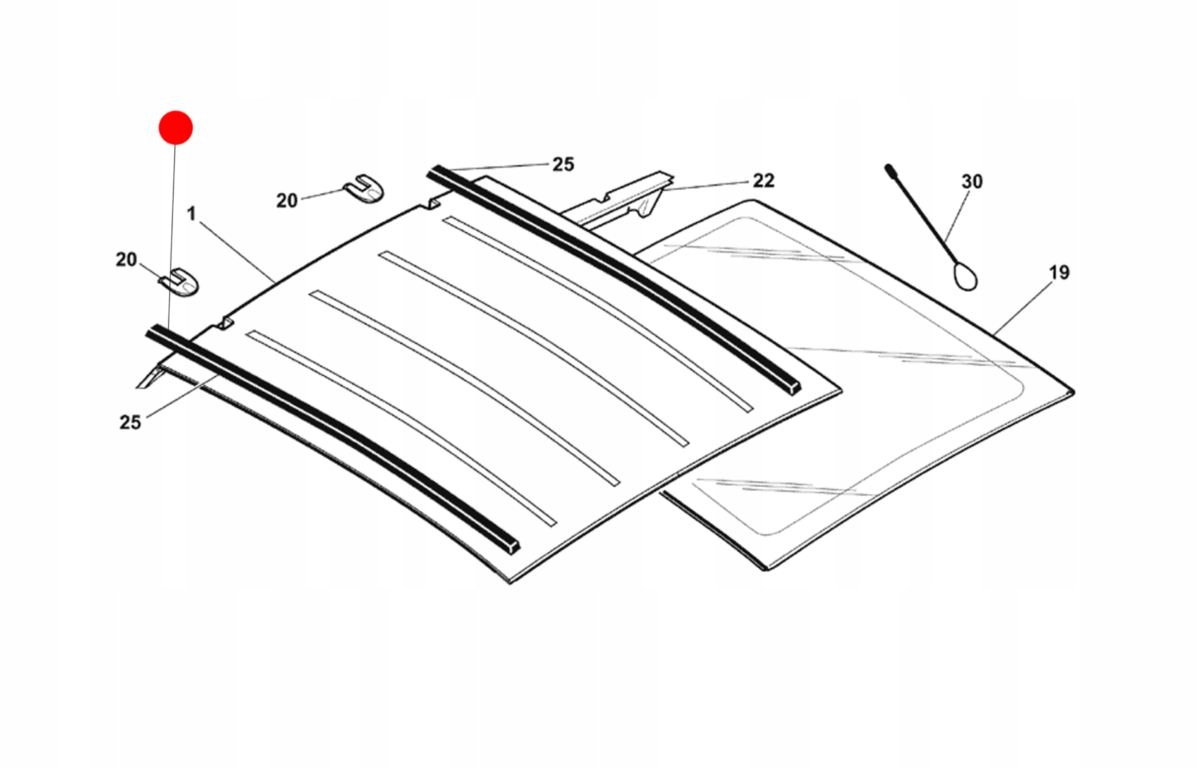 USZCZELKA DACHU MICROCAR MC1 MC2 1 METR