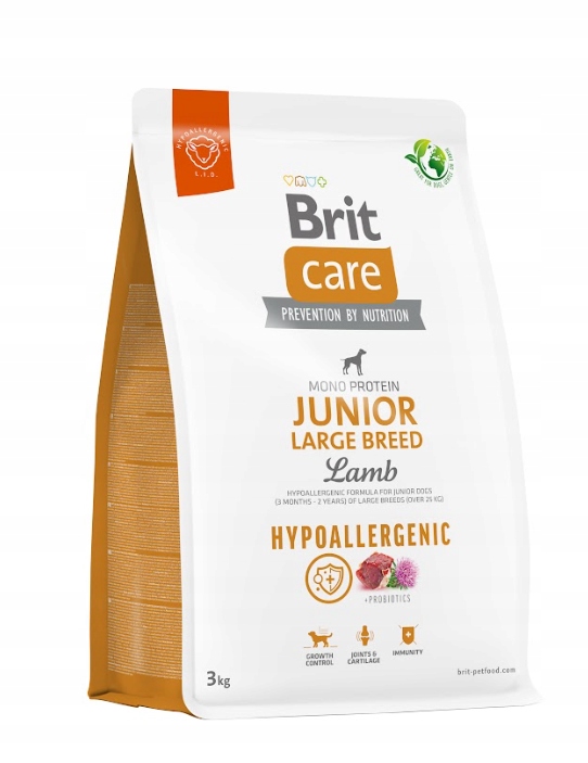Levně Brit Care Hypoallergenic Junior Large Breed Lamb 3kg